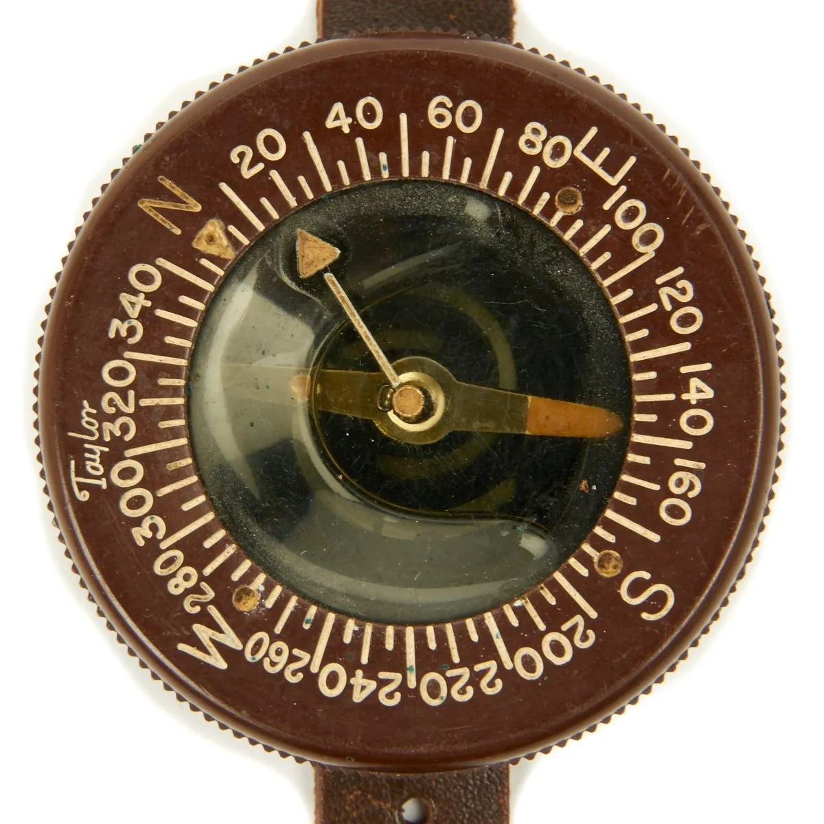 Original U.S. WWII Paratrooper Liquid Filled Wrist Compass by Taylor - Excellent Condition