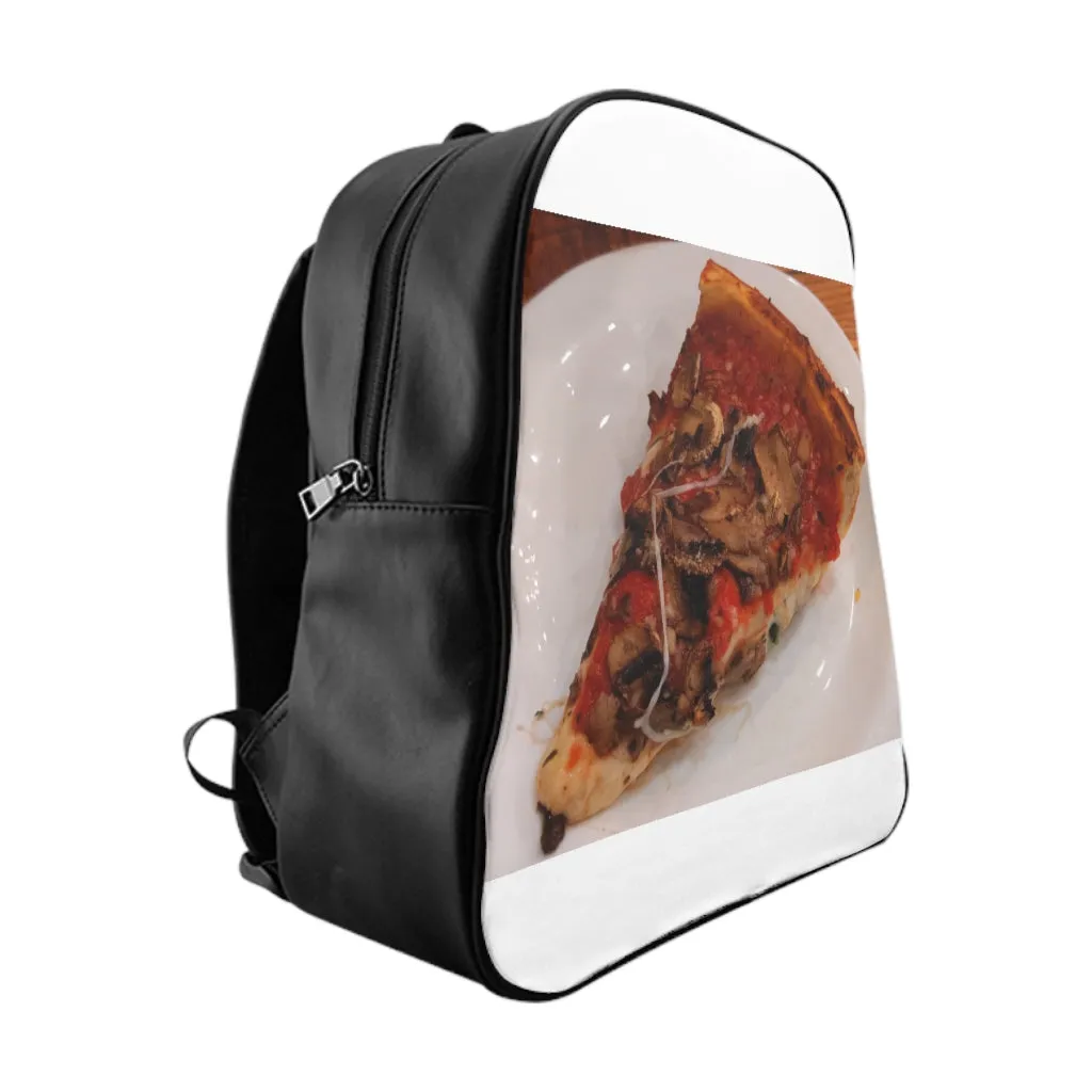 Pizza on Plate School Backpack