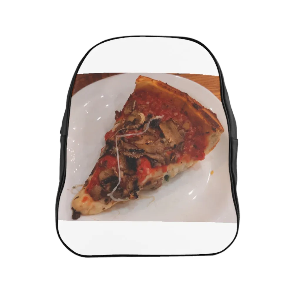 Pizza on Plate School Backpack