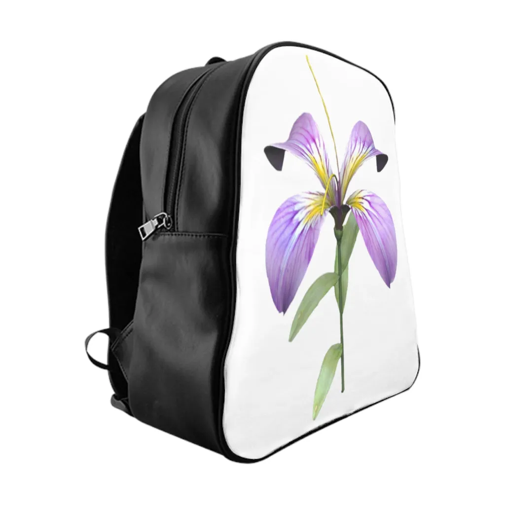 Purple Flower School Backpack