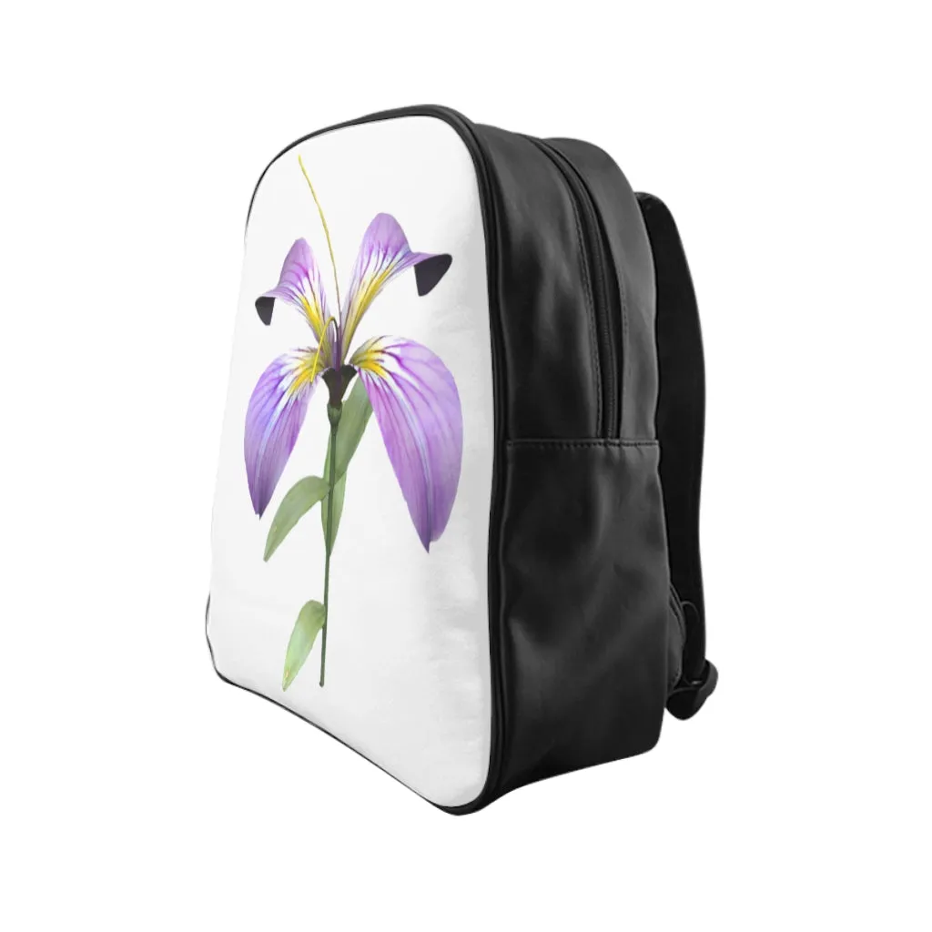 Purple Flower School Backpack