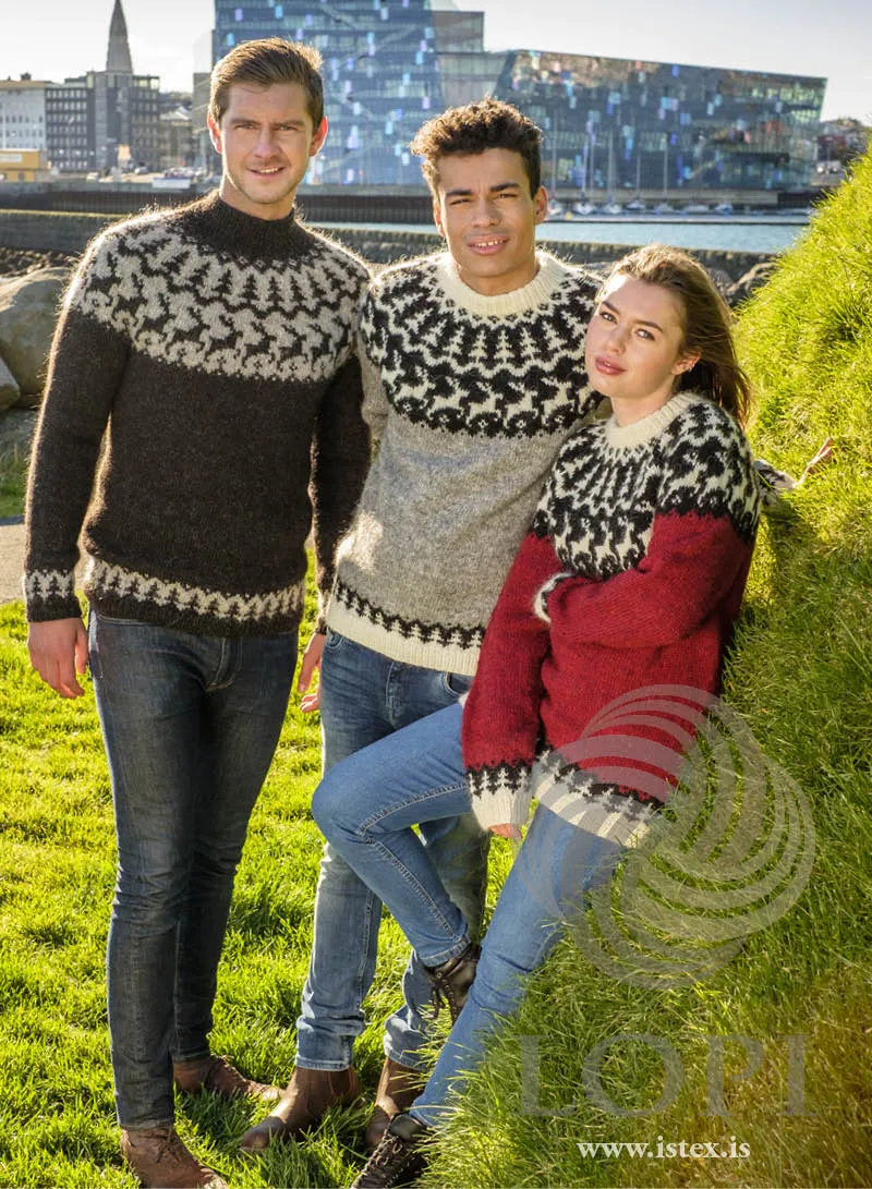 Reindeer Black Christmas Wool sweater - Knitting Kit