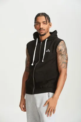 Sleeveless Zip Hoodie