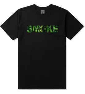 Smoke Weed Marijuana Print T-Shirt