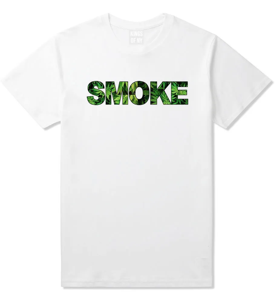 Smoke Weed Marijuana Print T-Shirt