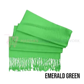 Solid Emerald Green Pashmina Scarves