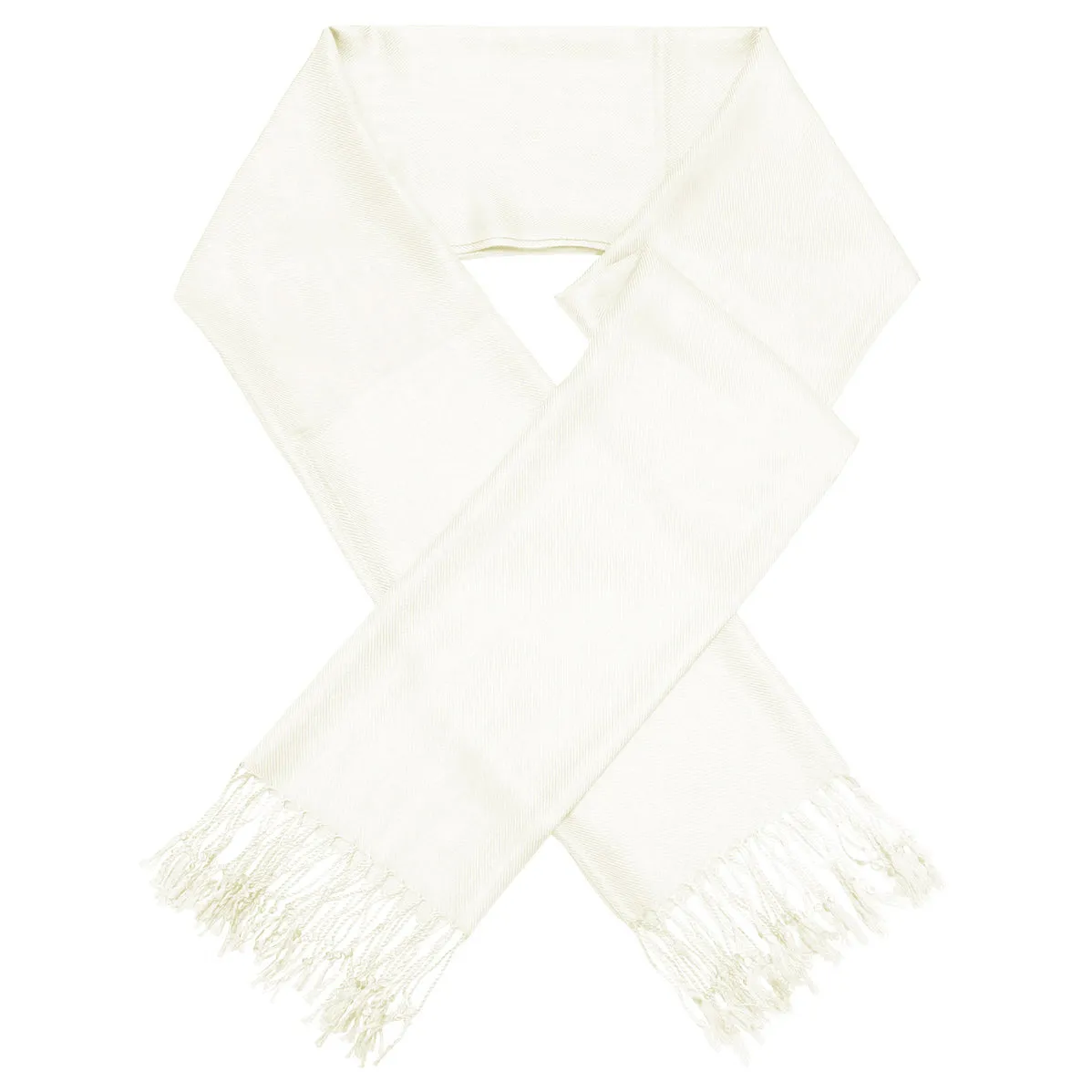 Solid Ivory Pashmina Scarves