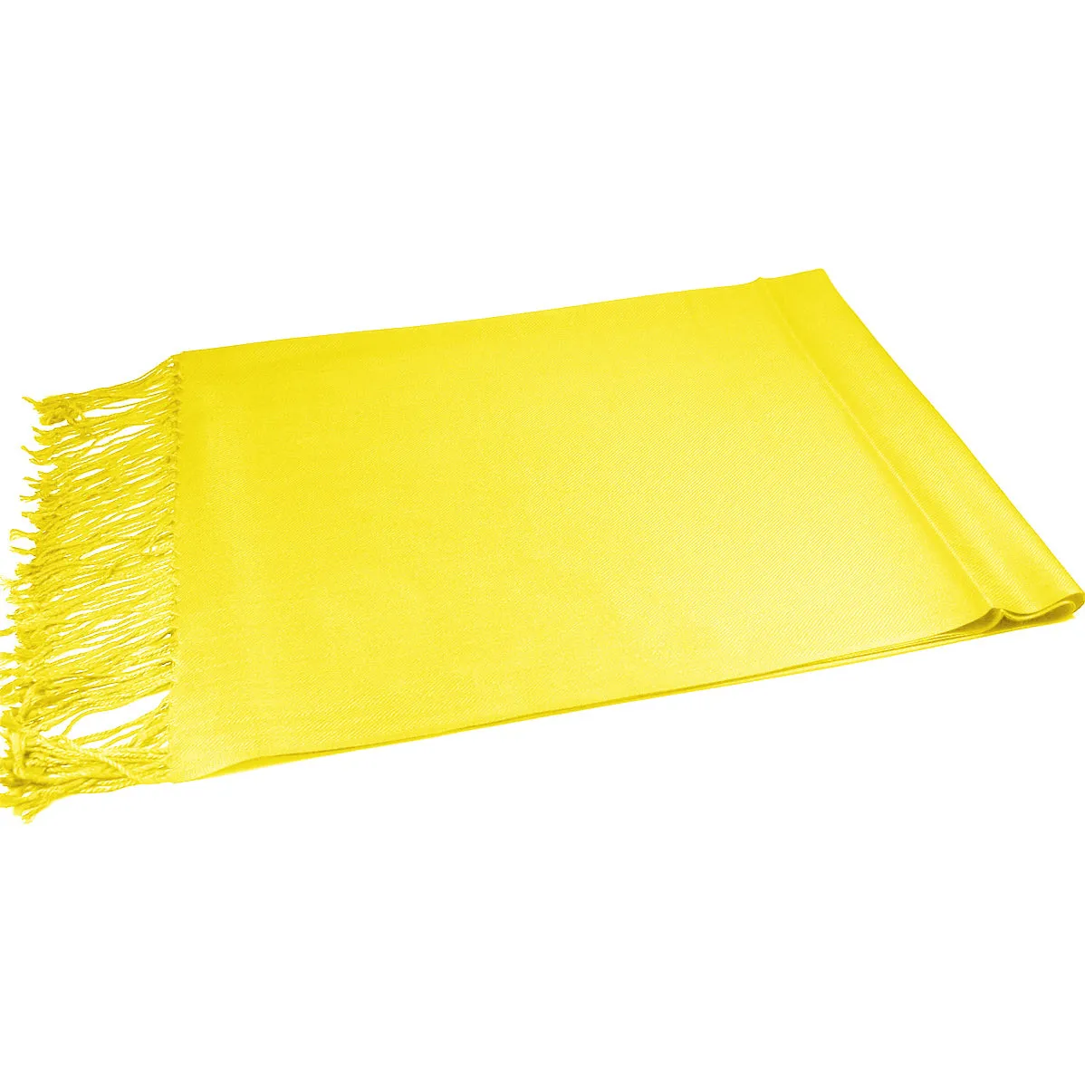 Solid Yellow Pashmina Scarves