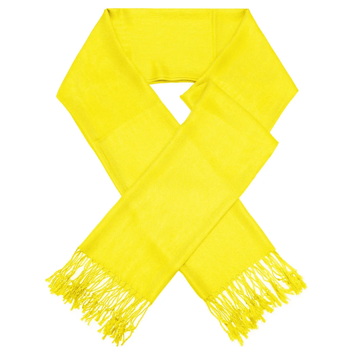 Solid Yellow Pashmina Scarves