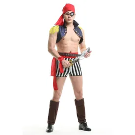 Stag Do Party Fancy Dress Costume Pirate Captain Night Club For Men