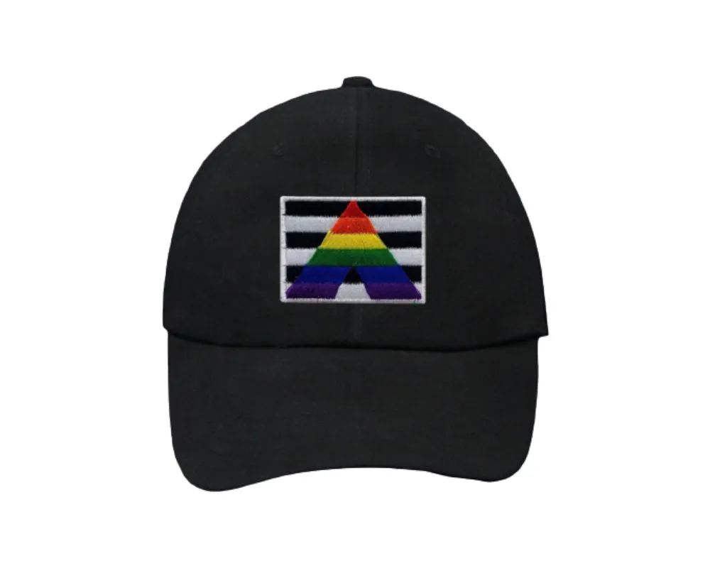 Straight Ally Flag Baseball Hats