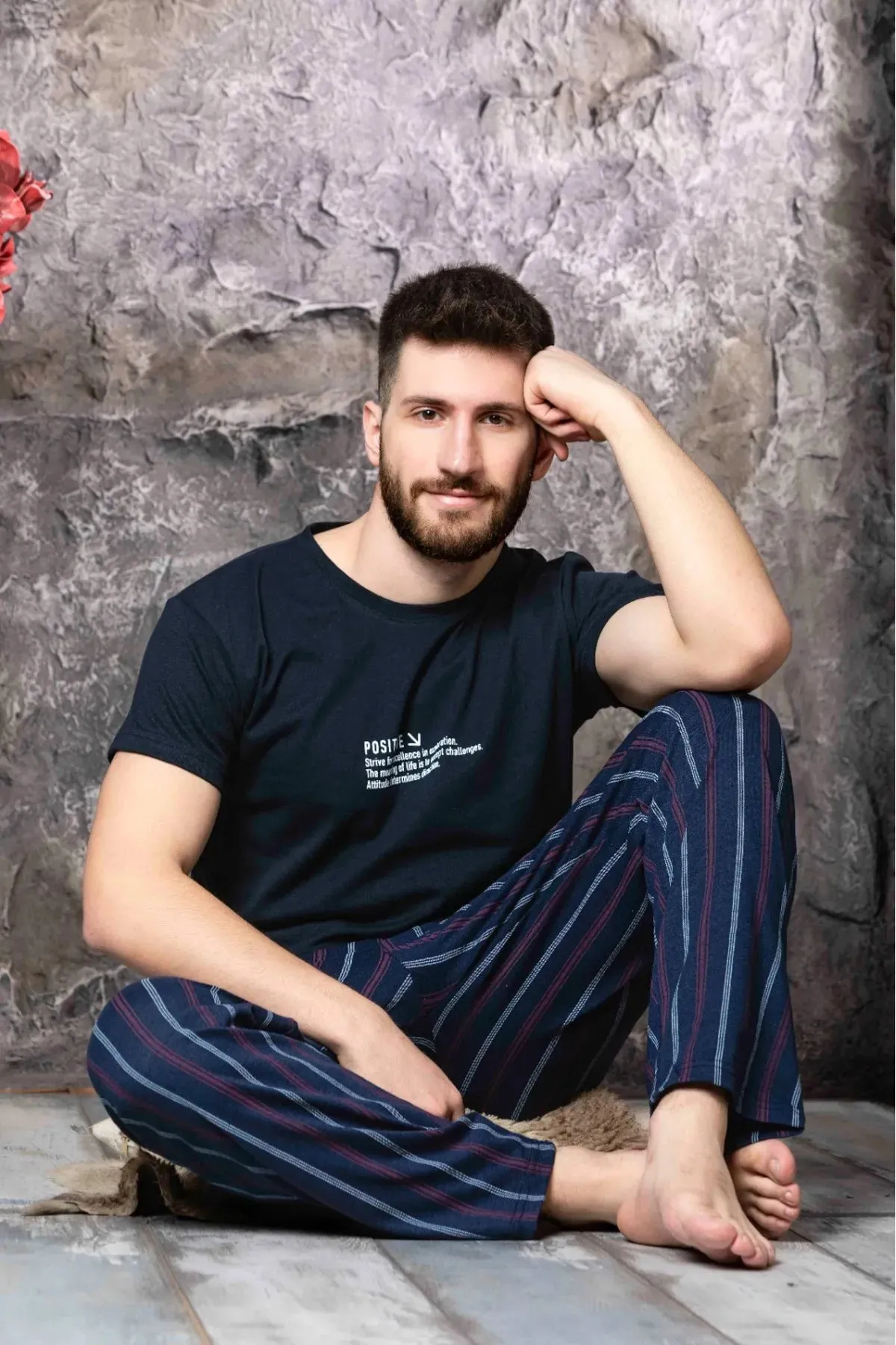 Sude Homewear MEN'S SLEEVE PAJAMA SET