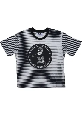 The Boney Birds of Revelry Striped Monarch Tee