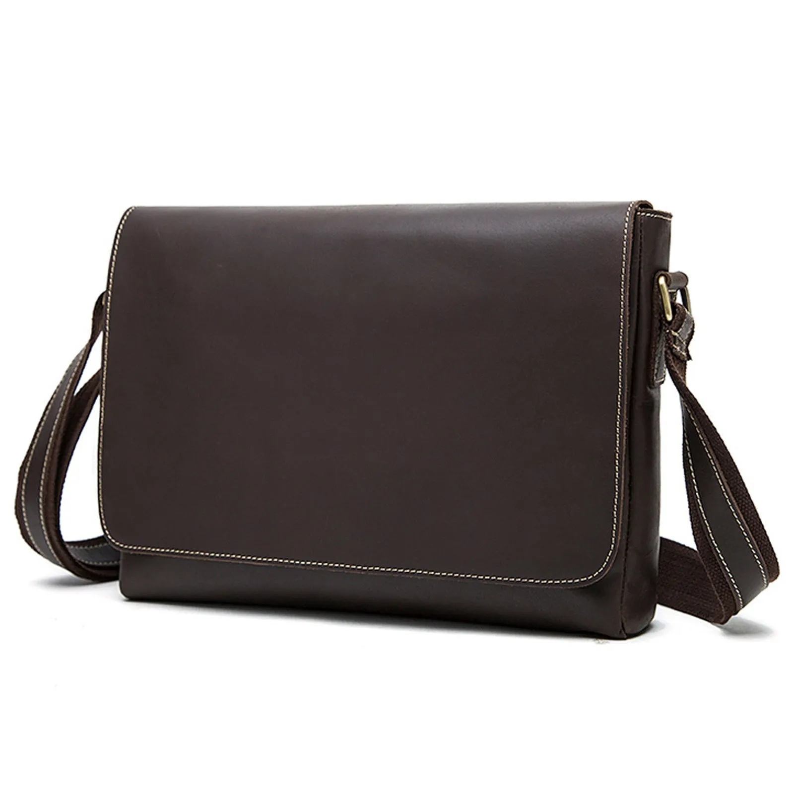 The First Layer Cowhide Shoulder Bag Retro Messenger Bag