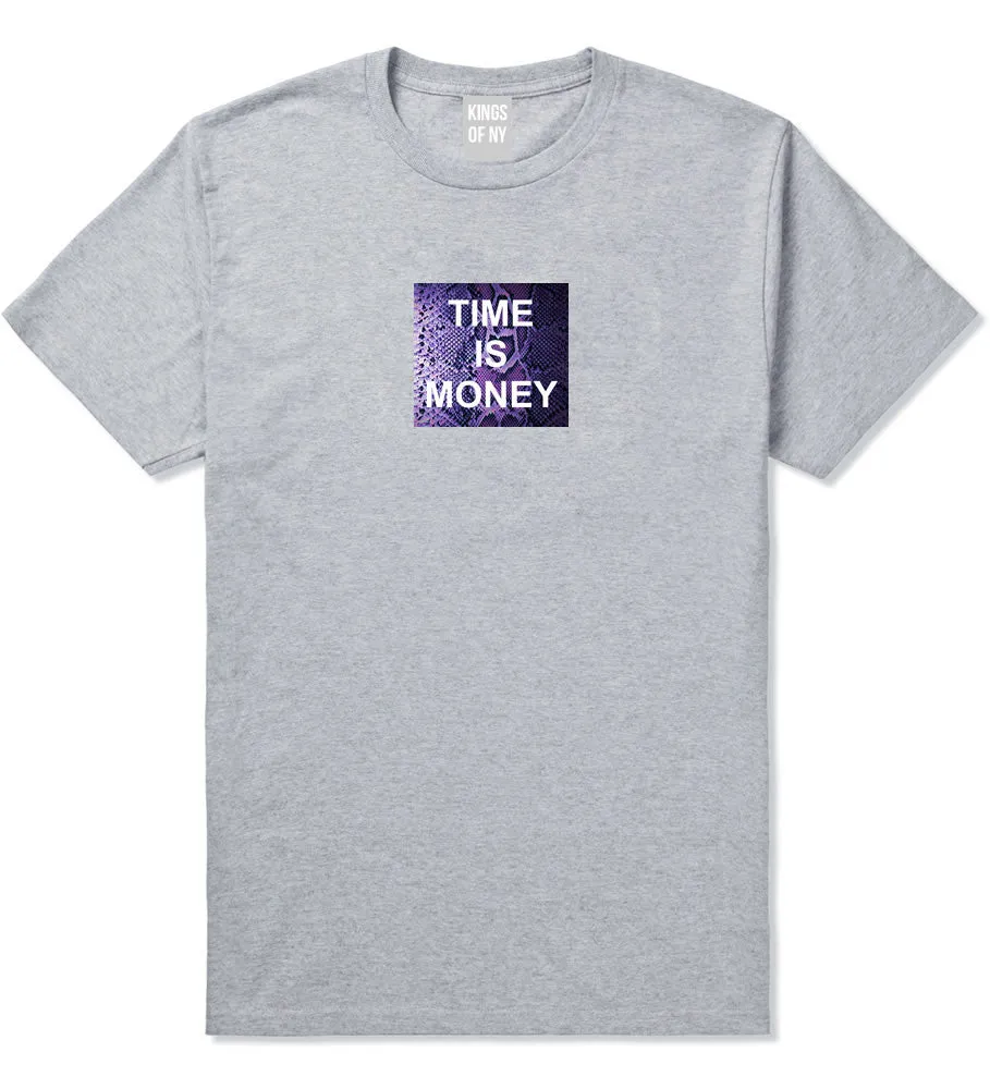 Time Is Money Snakesin Print Boys Kids T-Shirt