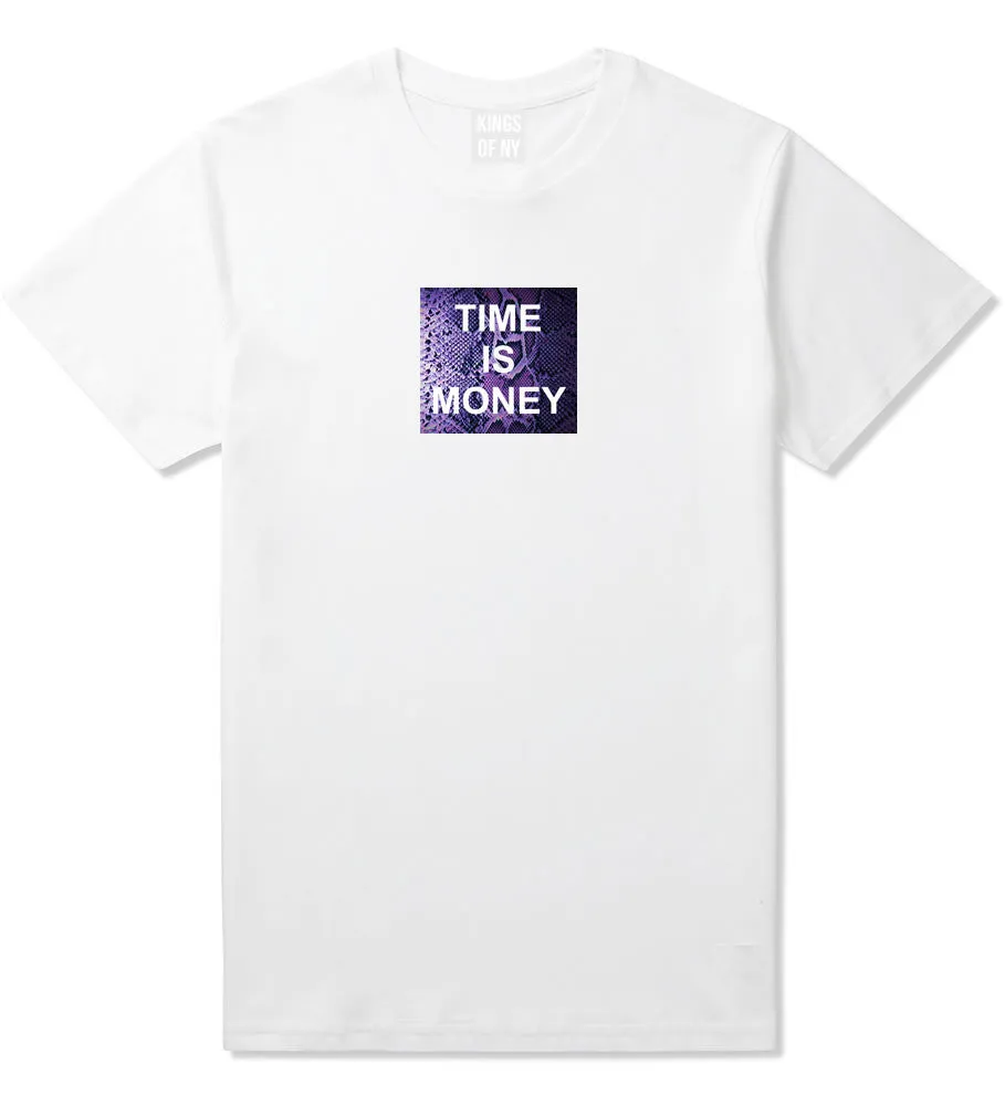 Time Is Money Snakesin Print Boys Kids T-Shirt