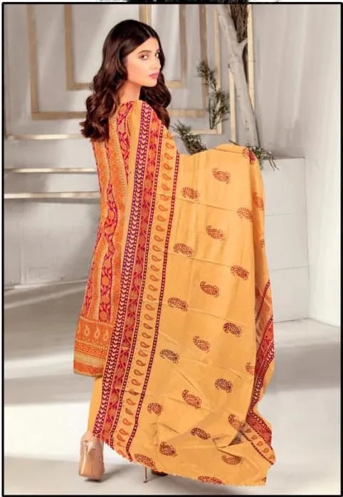 Unstitched Pakistani Pure Cotton suits with cotton dupatta for Women