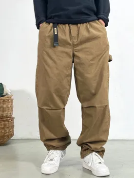 Wiaofellas  -  American High Quality Vintage Plus Size Cargo Men Pants Streetwear Baggy Casual Pants Harajuku Trend Straight-Leg Trousers Male