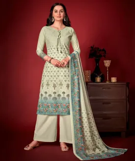 Women Cotton Unstitched Salwar Suit Material with Dupatta