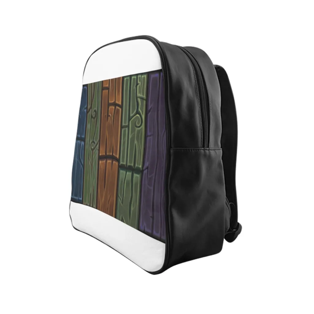 Wooden Planks School Backpack