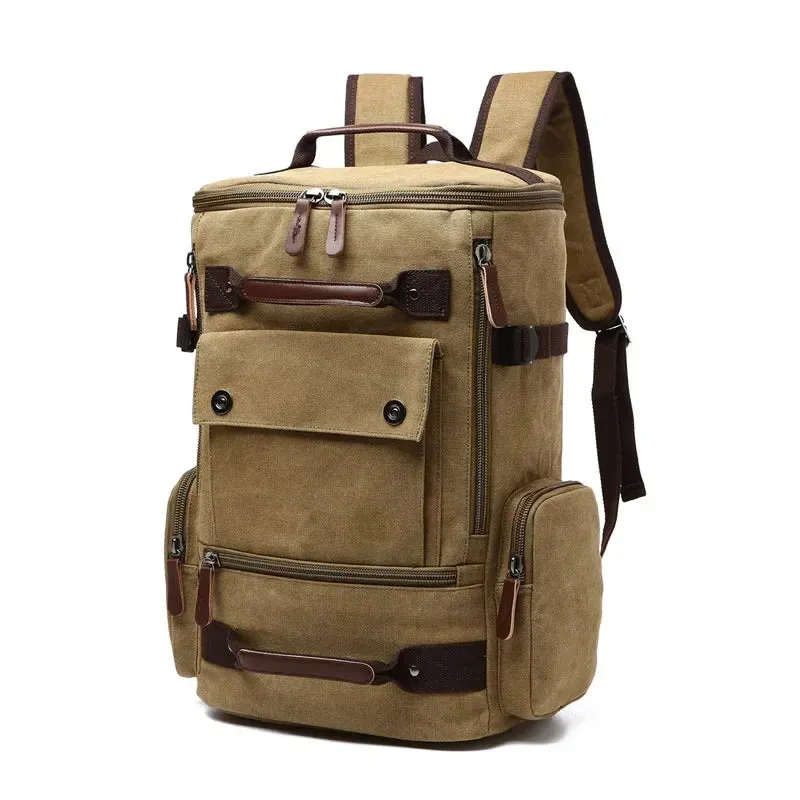 ZUOLUNDUO Large Capacity Vintage Canvas Backpack