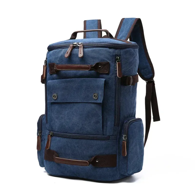 ZUOLUNDUO Large Capacity Vintage Canvas Backpack