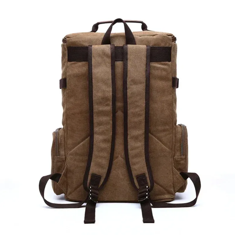 ZUOLUNDUO Large Capacity Vintage Canvas Backpack