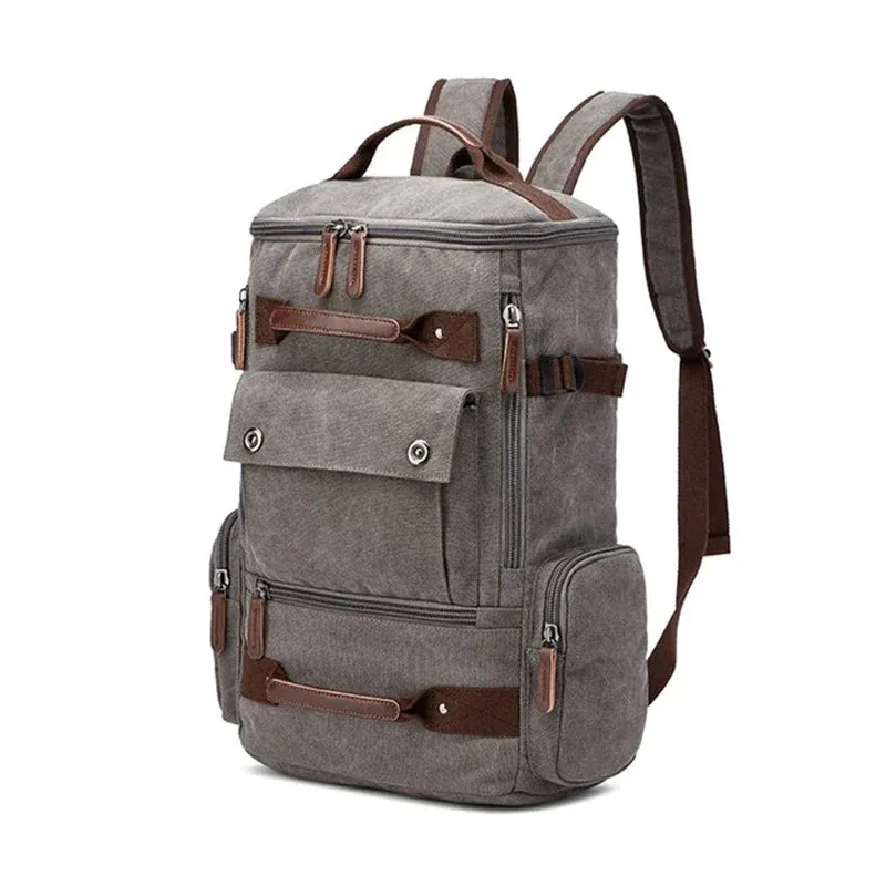 ZUOLUNDUO Large Capacity Vintage Canvas Backpack